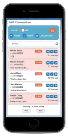 360 Sms App Gif Maker- Lead and Sms Conversation